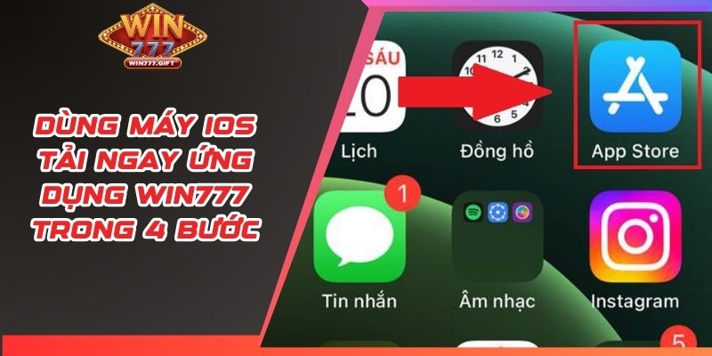Dùng máy iOS tải ngay ứng dụng Win777 trong 4 bước