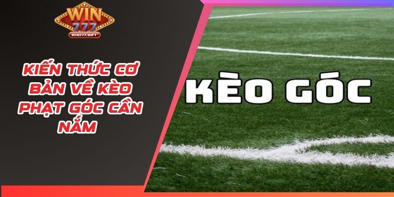 Kiến thức cơ bản về kèo phạt góc cần nắm